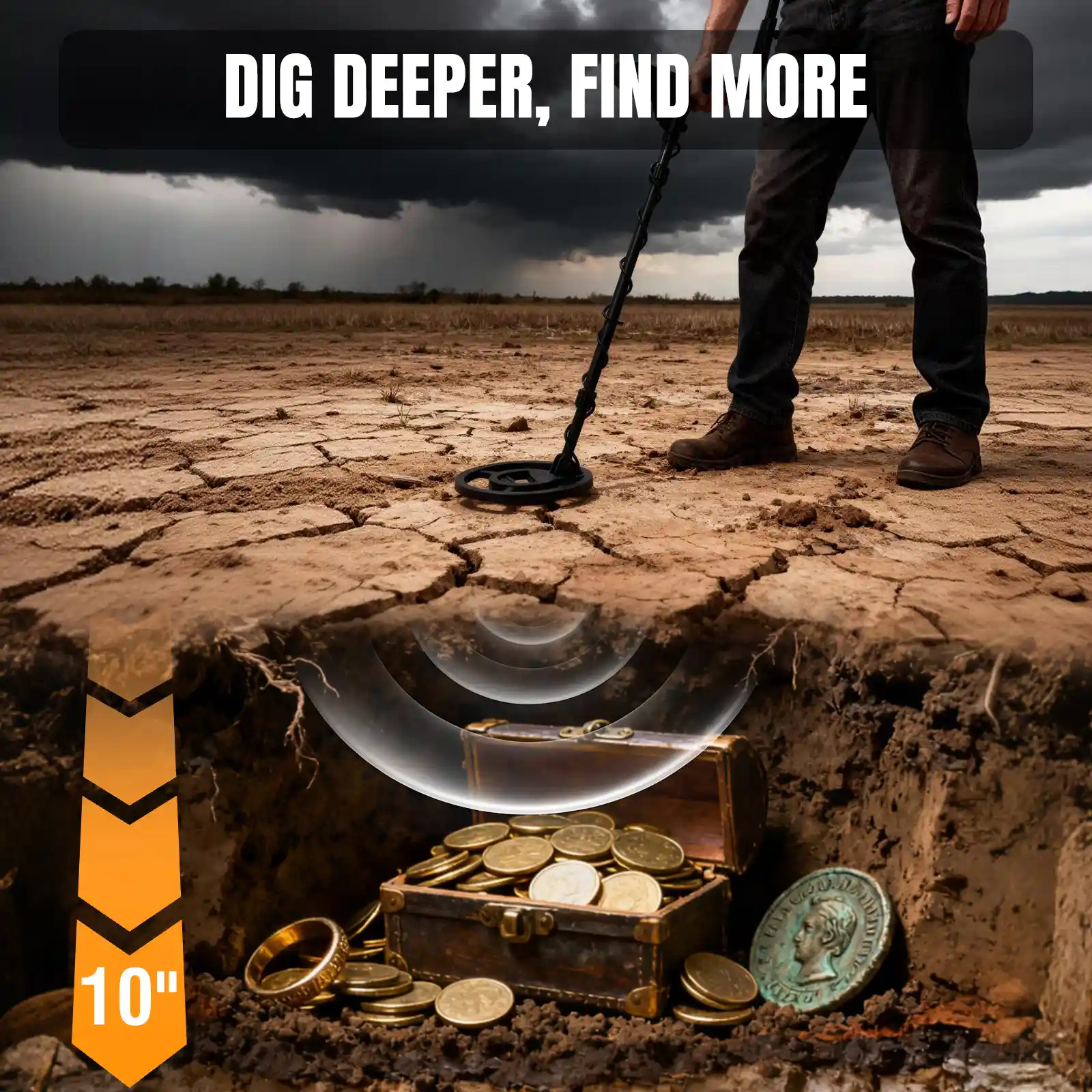 MD120A Professional Adult Metal Detector - Image 3