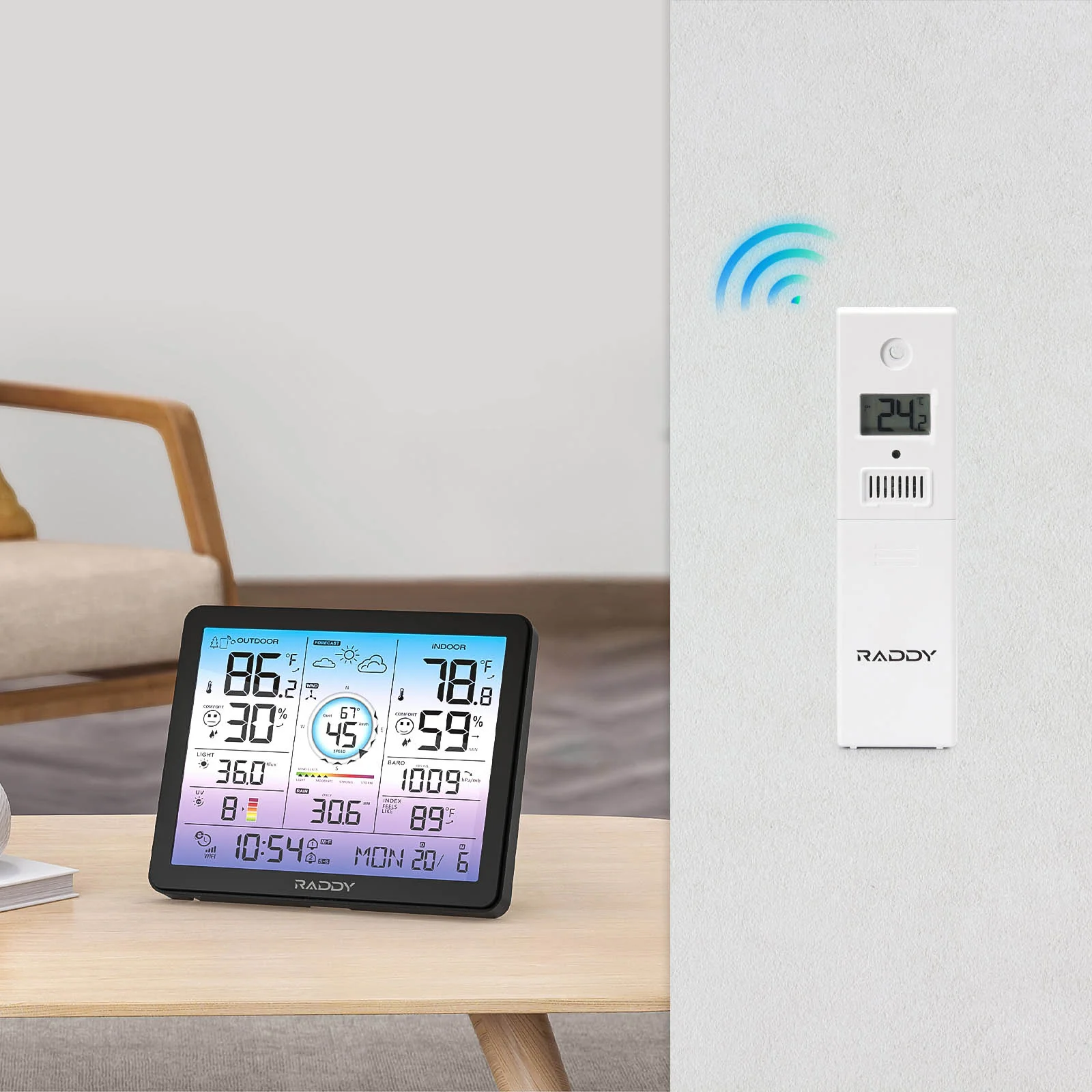 R6 Wireless Remote Sensor For VP7 Wi-Fi/WF-120C/WF-120P Weather Station - Image 3
