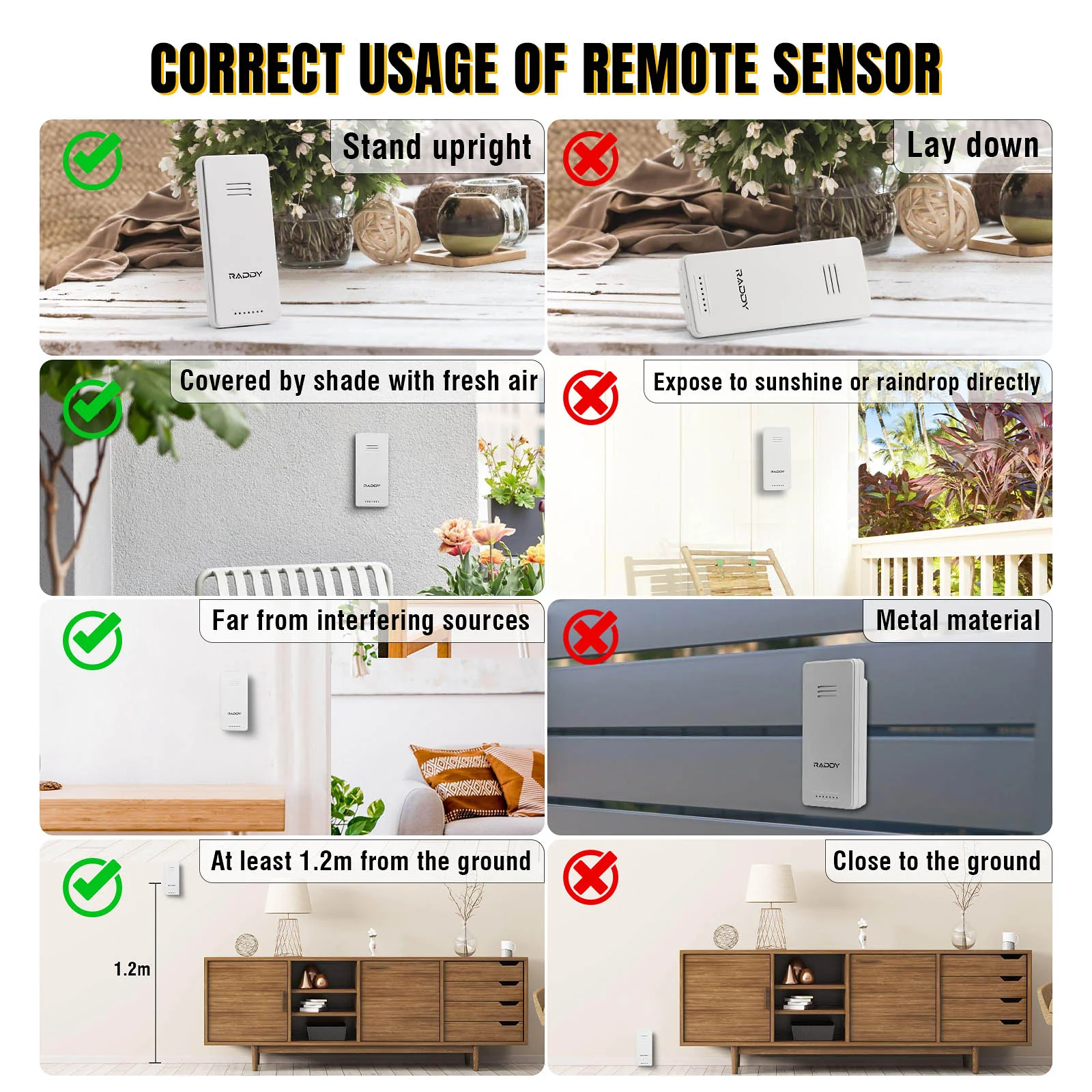 R8 Wireless Remote Sensor For WF-50 Weather Station - Image 6