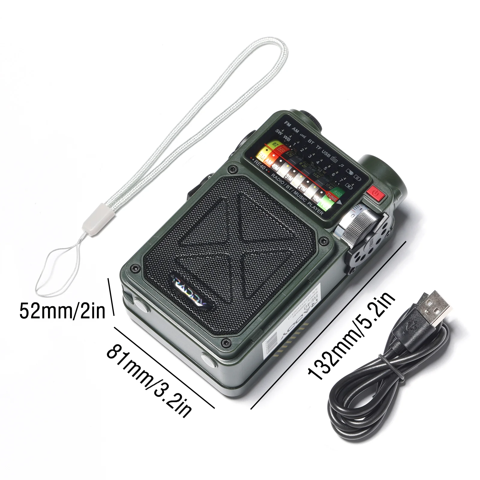 RE40 3-in-1 Retro AM/FM/SW/WB Radio - Image 10