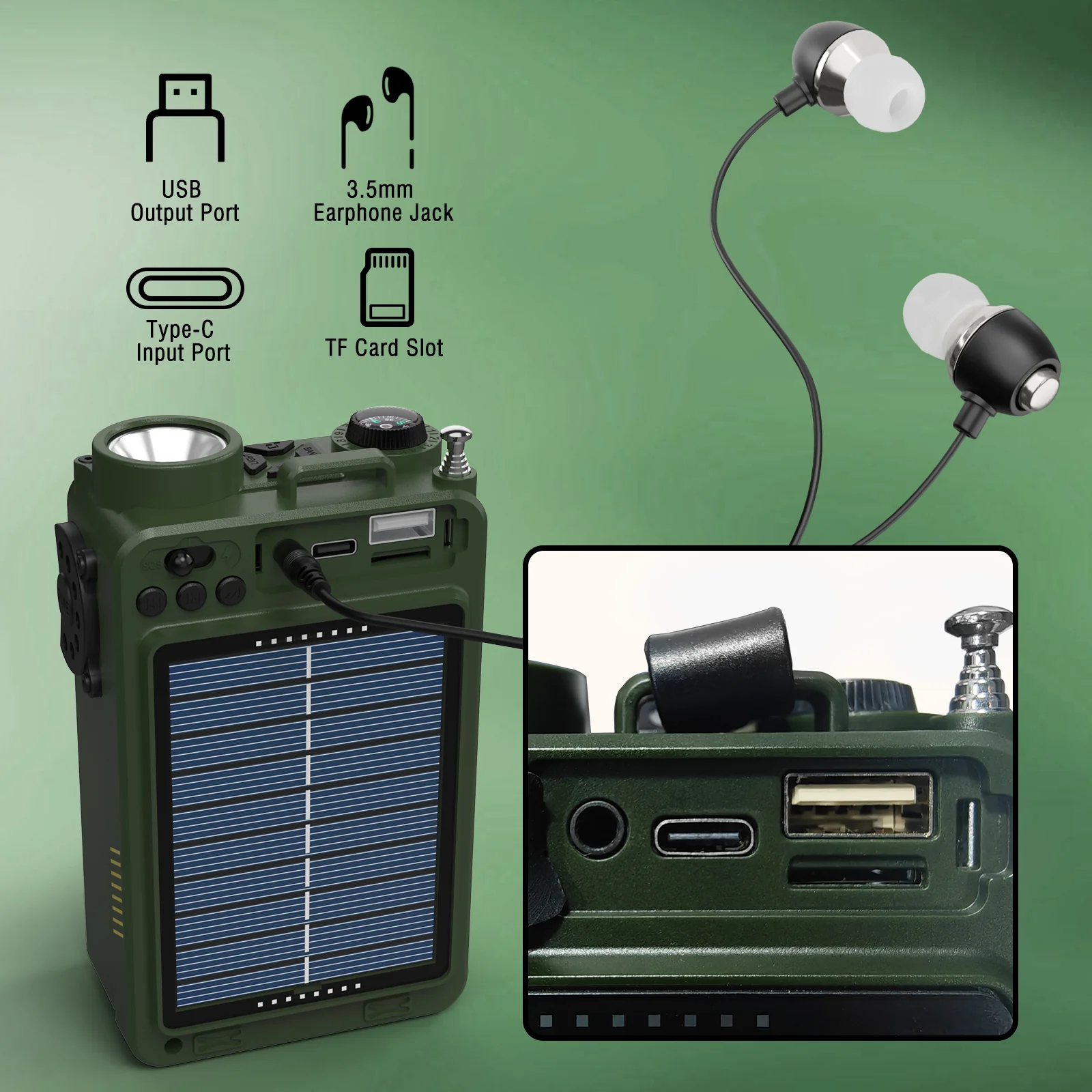 RE40 3-in-1 Retro AM/FM/SW/WB Radio - Image 7
