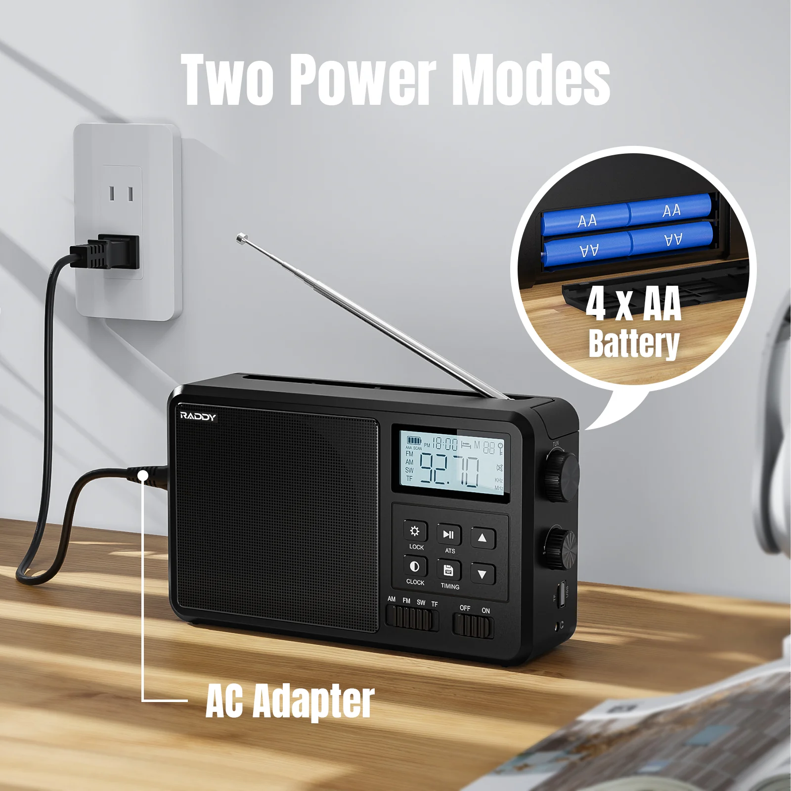 RF206 Portable Shortwave Radio - Image 4