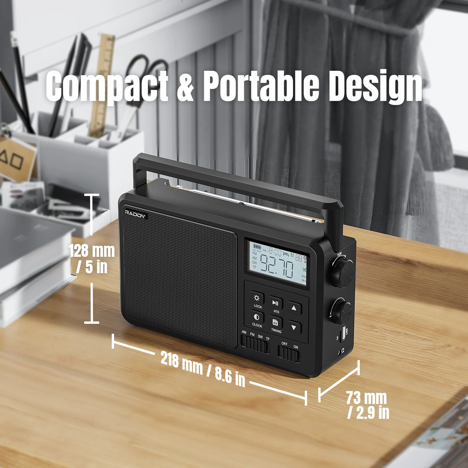 RF206 Portable Shortwave Radio - Image 5