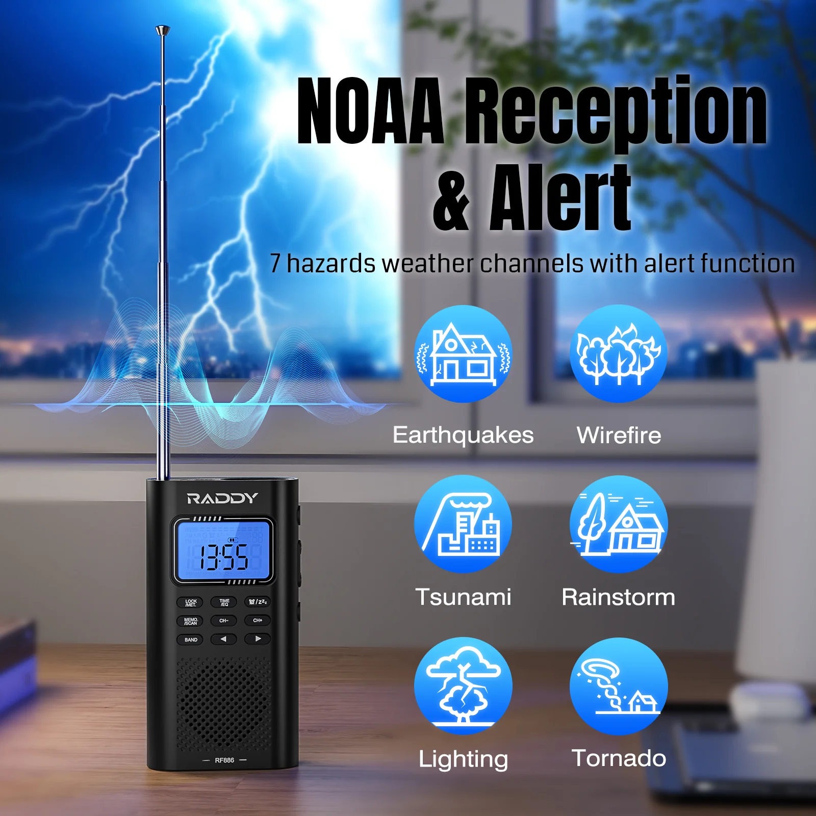 RF886 Bluetooth Shortwave Radio - Image 6