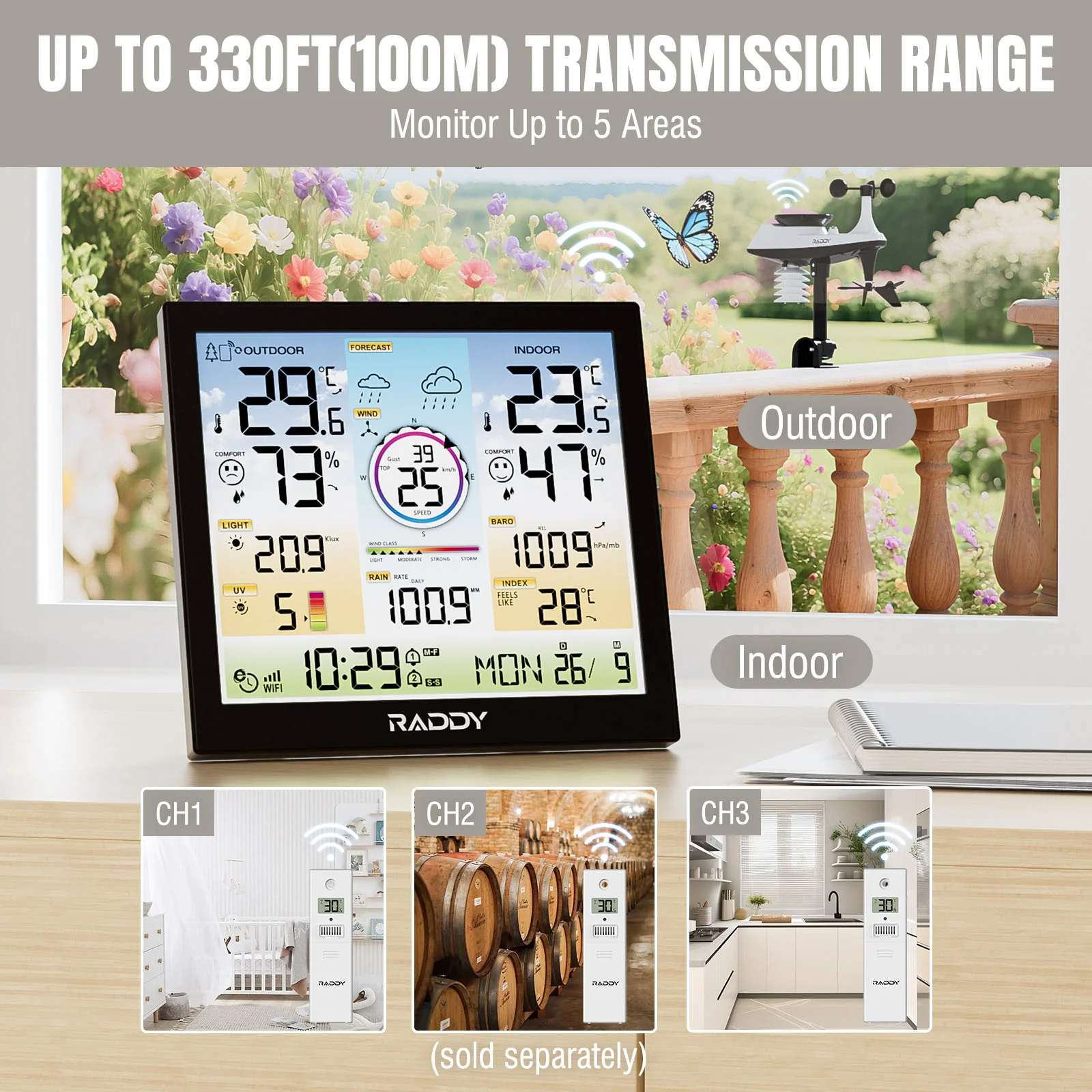 WF-120C Professional Weather Station - Image 4
