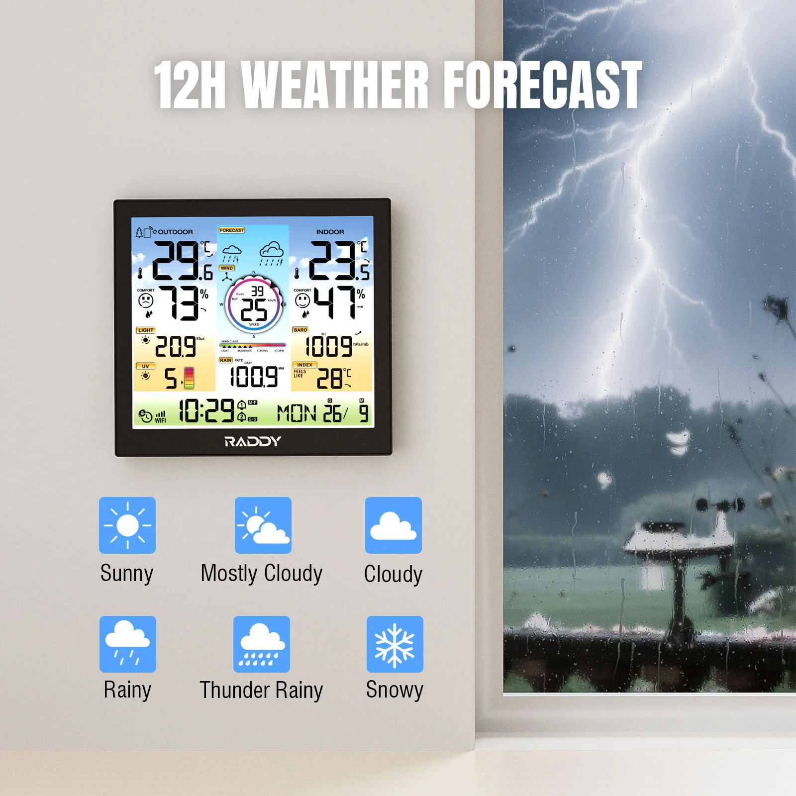 WF-120C Professional Weather Station - Image 6